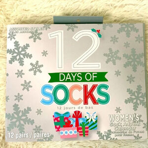 12 Days of Christmas socks Christmas Holidays Gift One Size fit most Women’s